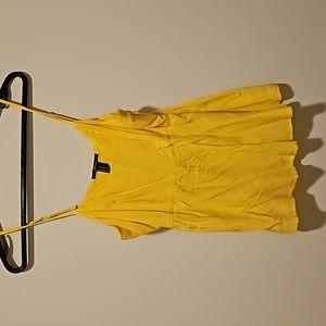 Forever 21 Yellow Flowy Tank